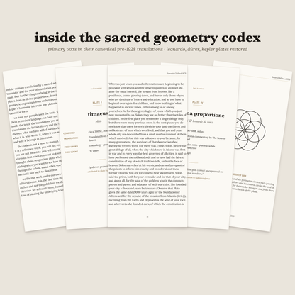 The Sacred Geometry Codex