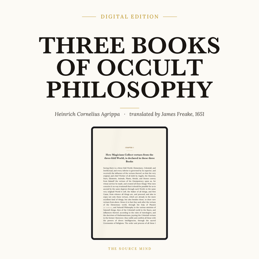 The Three Books of Occult Philosophy - Digital (PDF + Kindle)